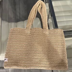 Burberry Beige Woven Tote